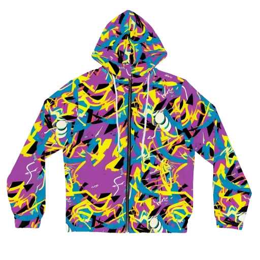 Galactic Sprawl on a Women's Full-Zip Hoodie