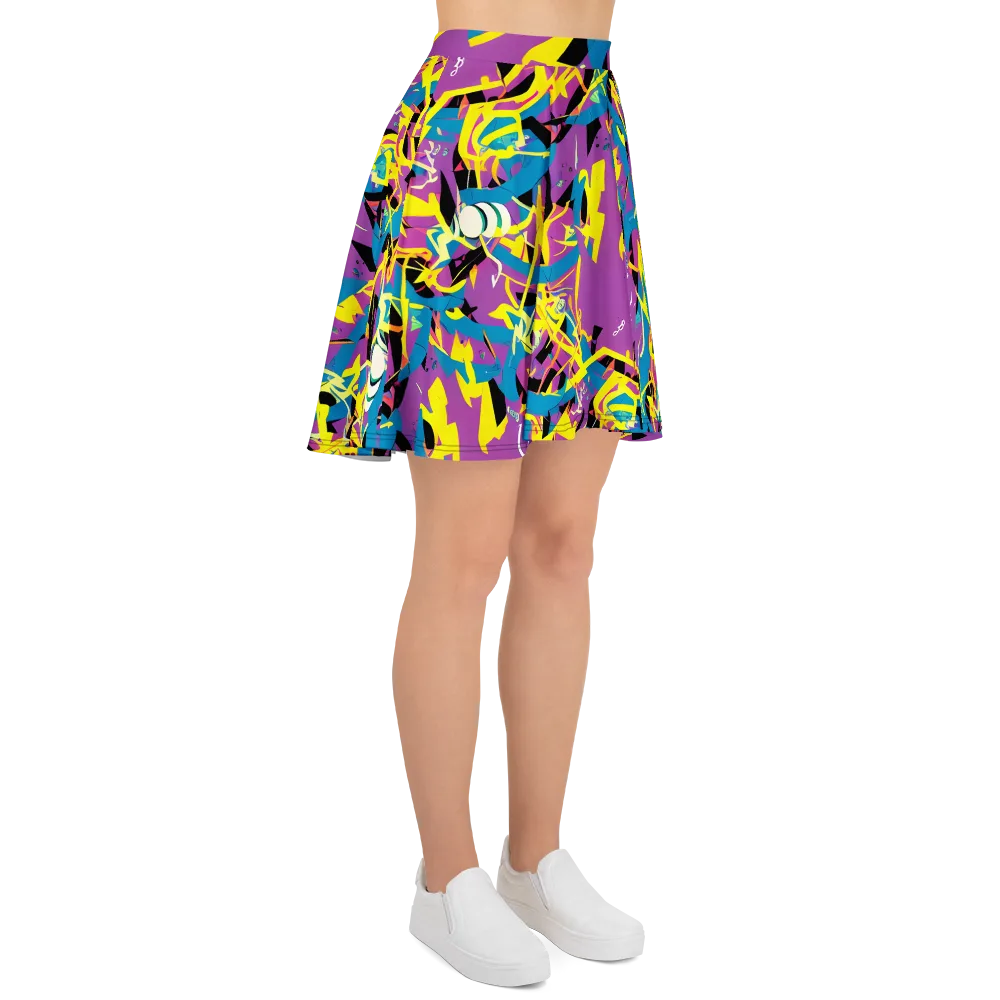 Galactic Sprawl on Skater Skirt — Right