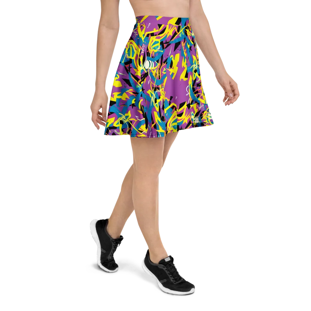 Galactic Sprawl on Skater Skirt — Right