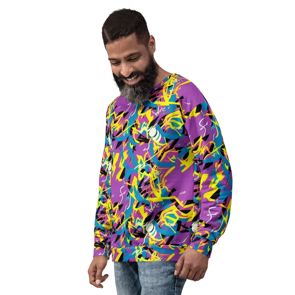 Galactic Sprawl on Sweatshirt — Left Front
