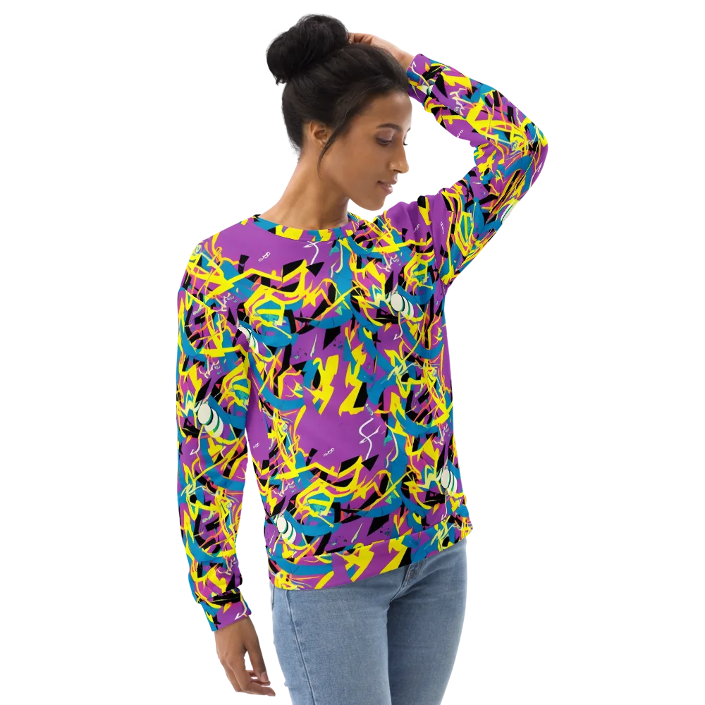 Galactic Sprawl on Sweatshirt — Right Front