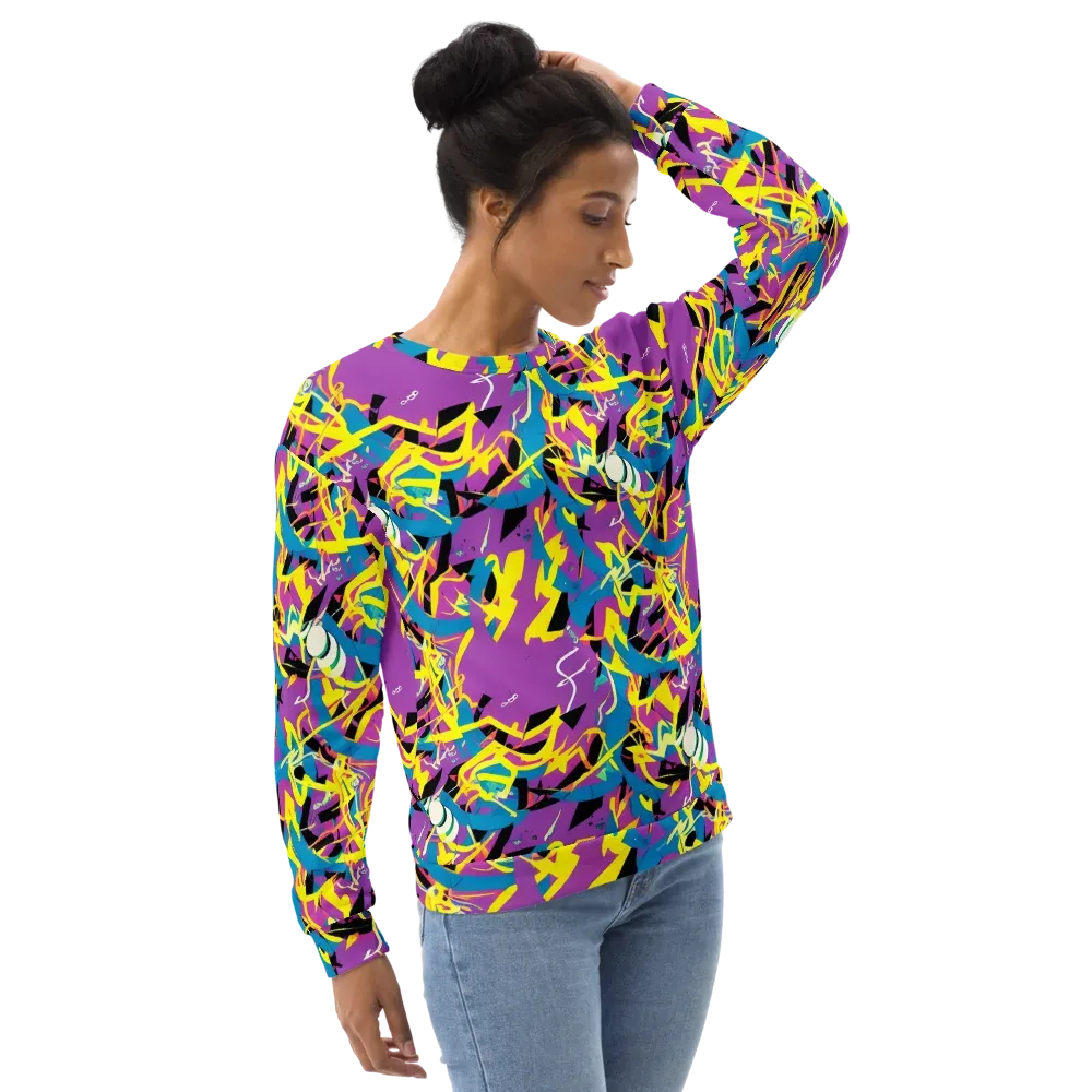 Galactic Sprawl on Sweatshirt — Right Front