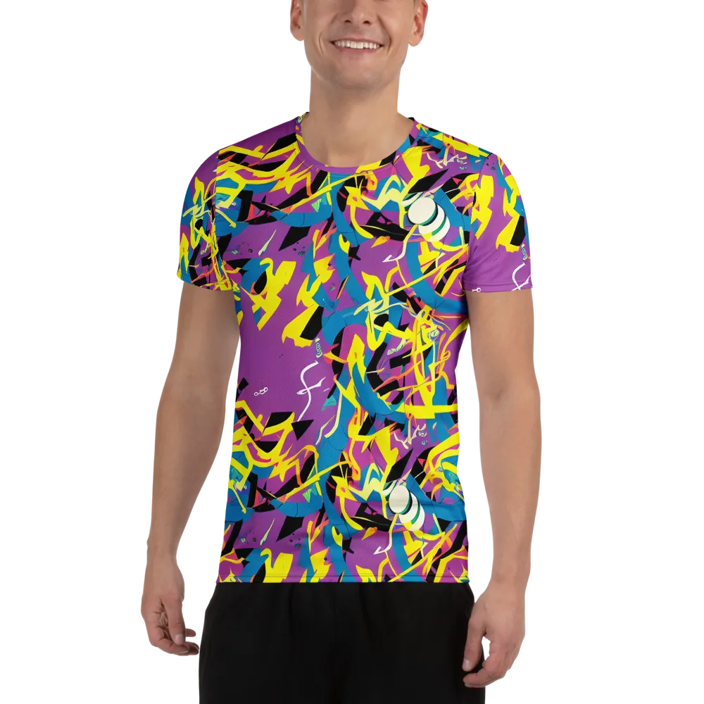 Galactic Sprawl on Men's Athletic T-Shirt — Front