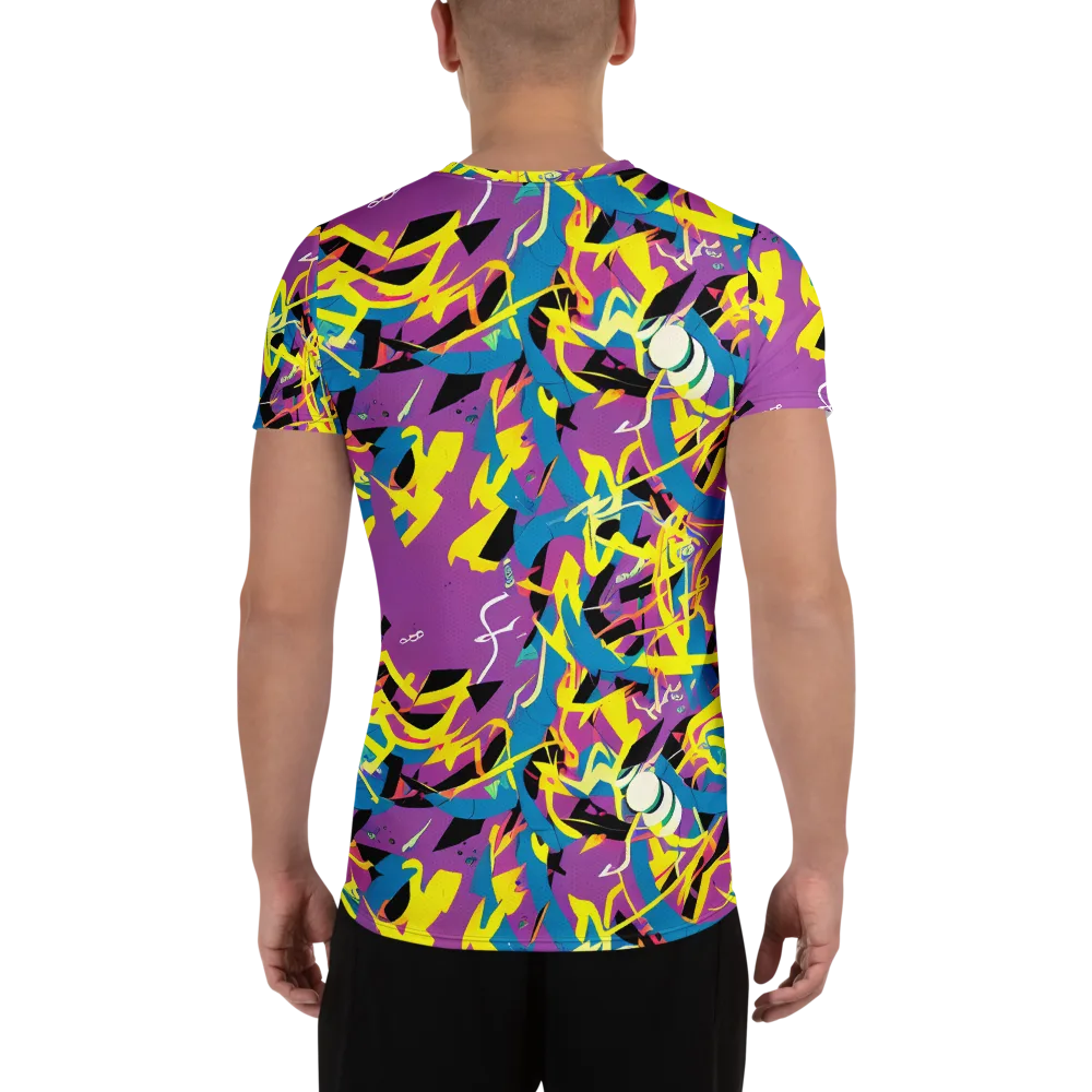Galactic Sprawl on Men's Athletic T-Shirt — Back