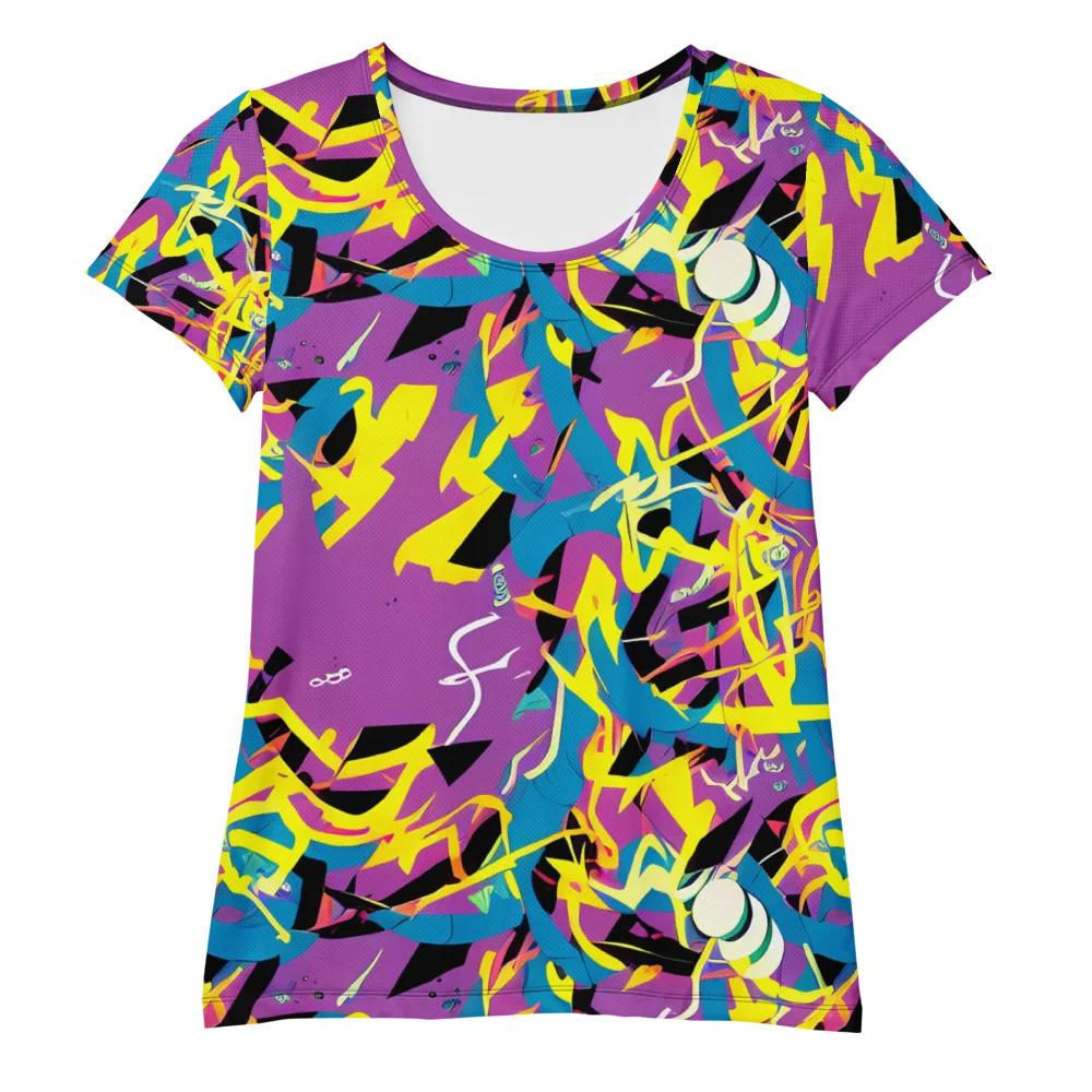 Galactic Sprawl on Women's Athletic T-Shirt — Front