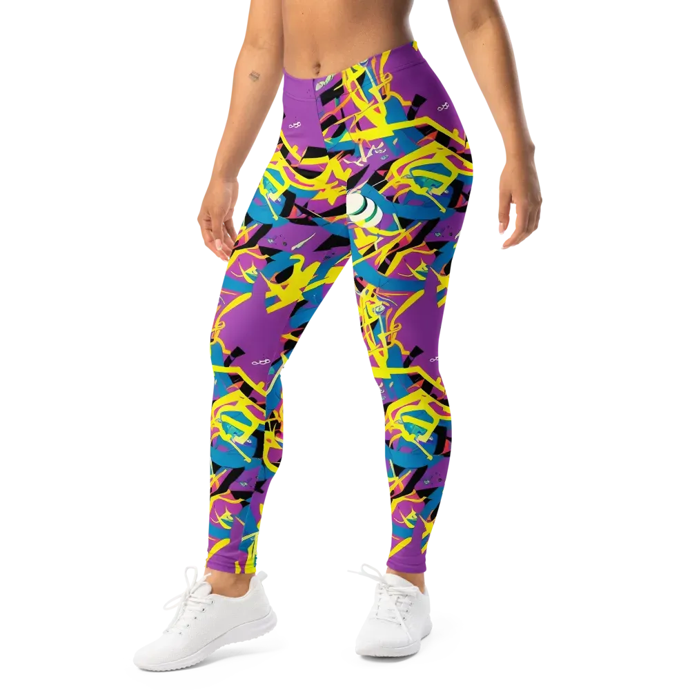 Galactic Sprawl on Leggings — Left Front