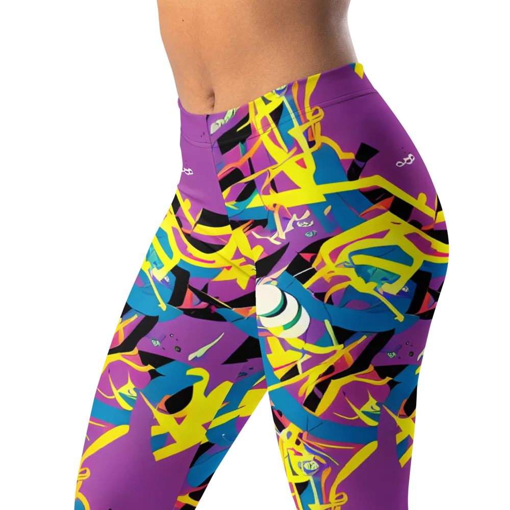 Galactic Sprawl on Leggings — Left Front