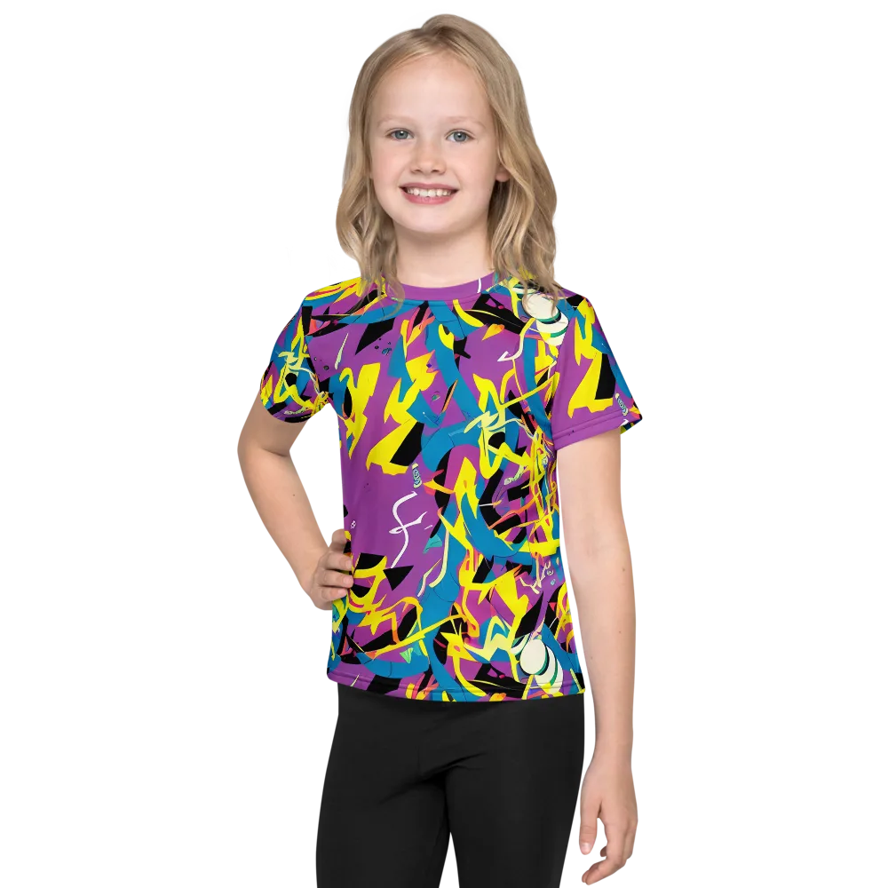Galactic Sprawl on Kids Crew Neck T-Shirt — Front