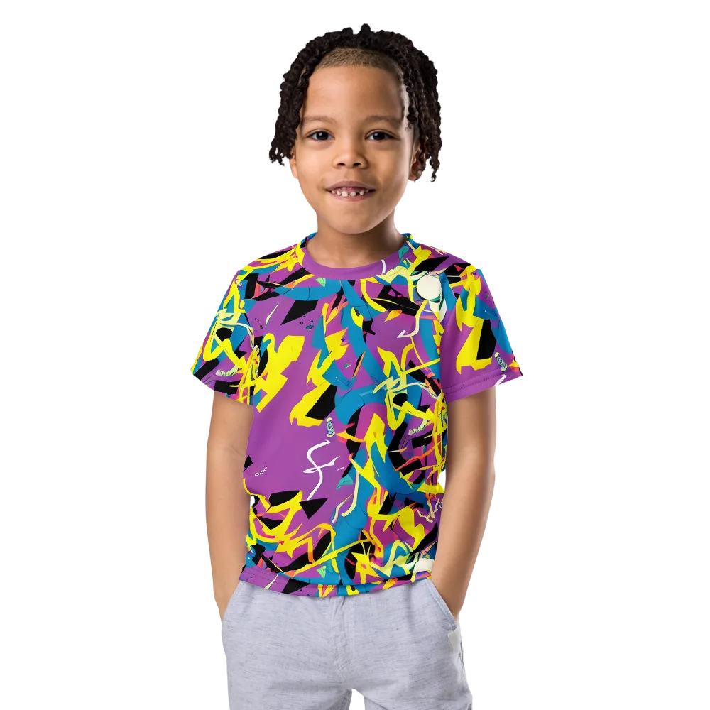 Galactic Sprawl on Kids Crew Neck T-Shirt — Front