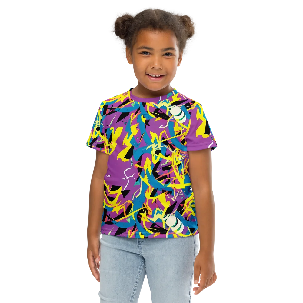 Galactic Sprawl on Kids Crew Neck T-Shirt — Front