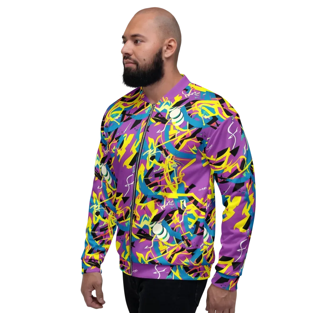 Galactic Sprawl on Bomber Jacket — Left