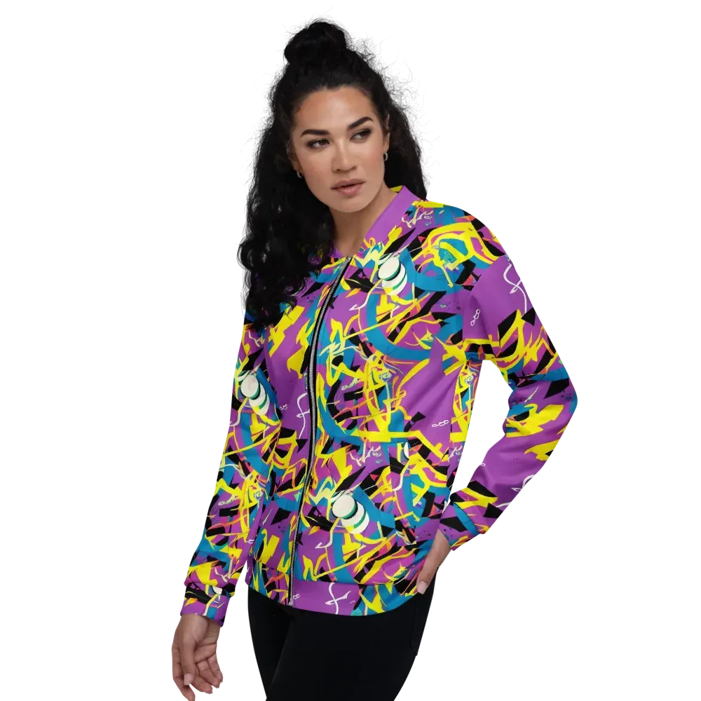 Galactic Sprawl on Bomber Jacket — Left