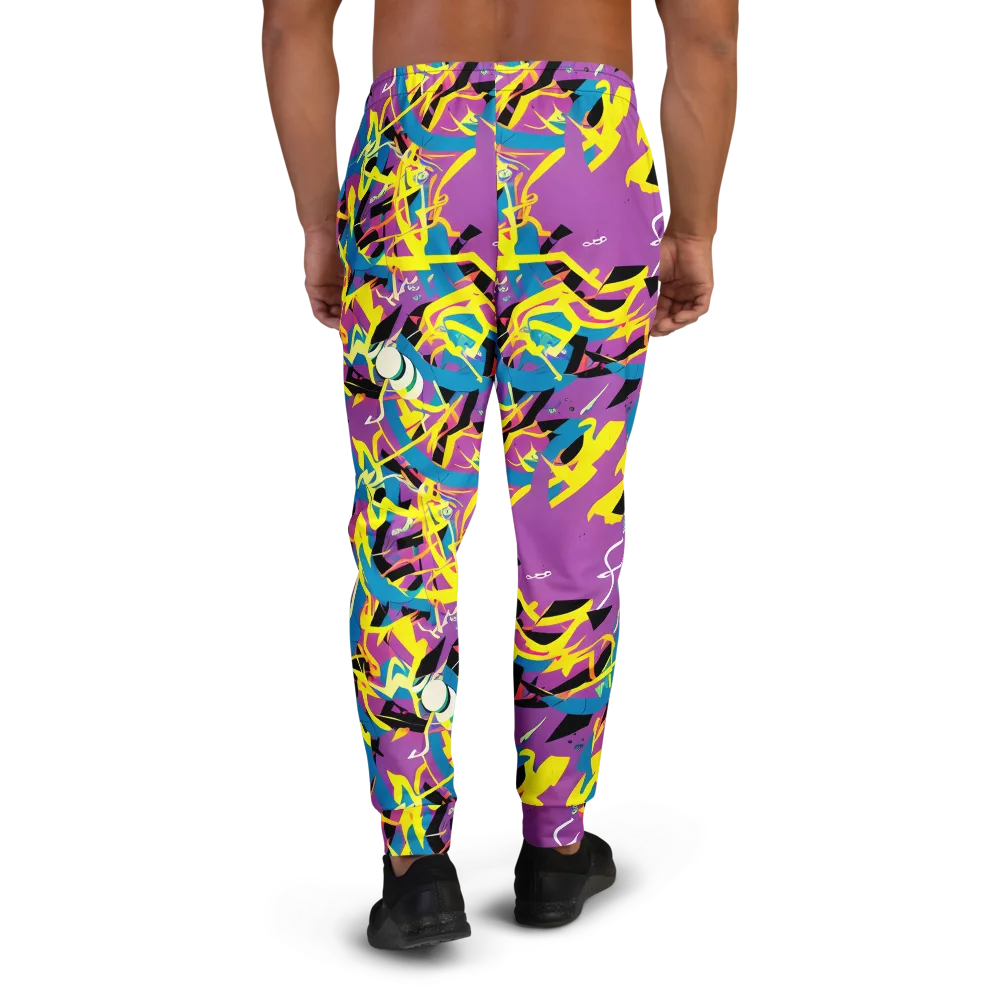 Galactic Sprawl on Men's Joggers — Back