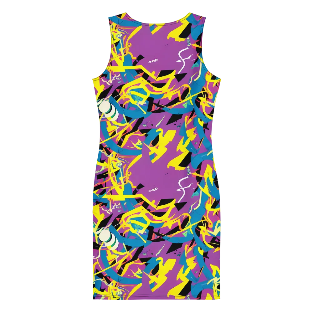 Galactic Sprawl on Bodycon Dress — Back