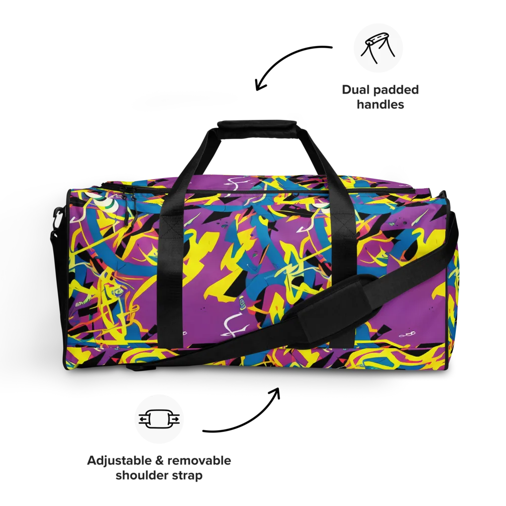 Galactic Sprawl on Duffle Bag — Front
