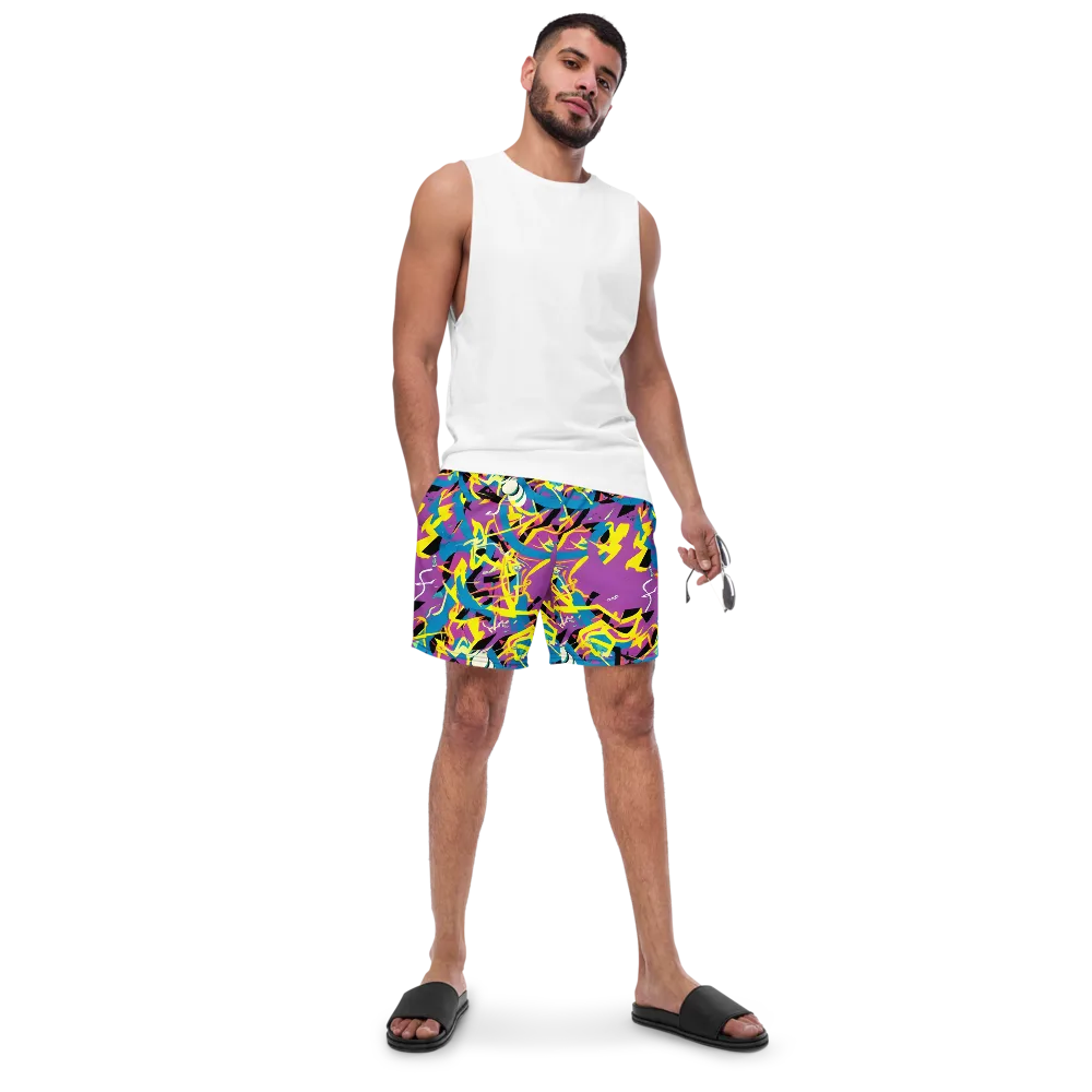 Galactic Sprawl on Swim Trunks — Front