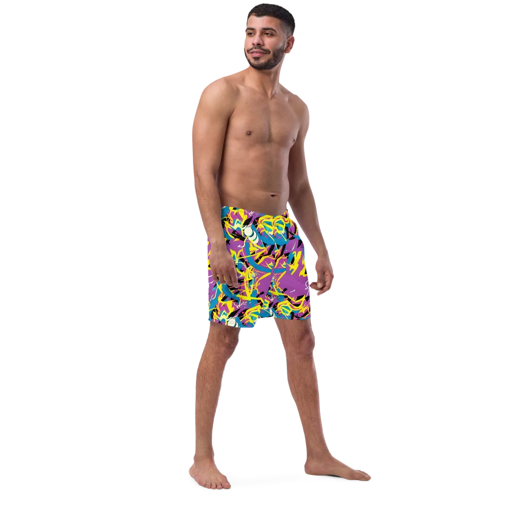 Galactic Sprawl on Swim Trunks — Right Front