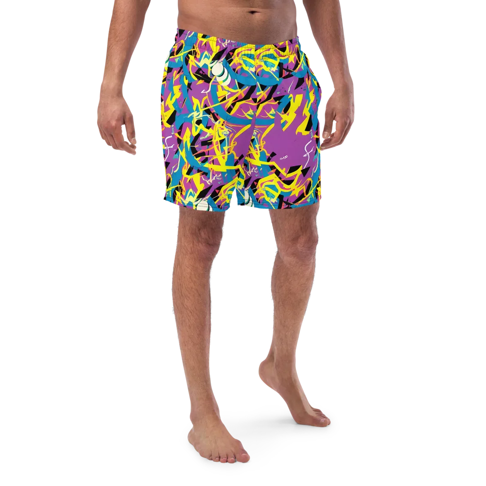Galactic Sprawl on Swim Trunks — Front