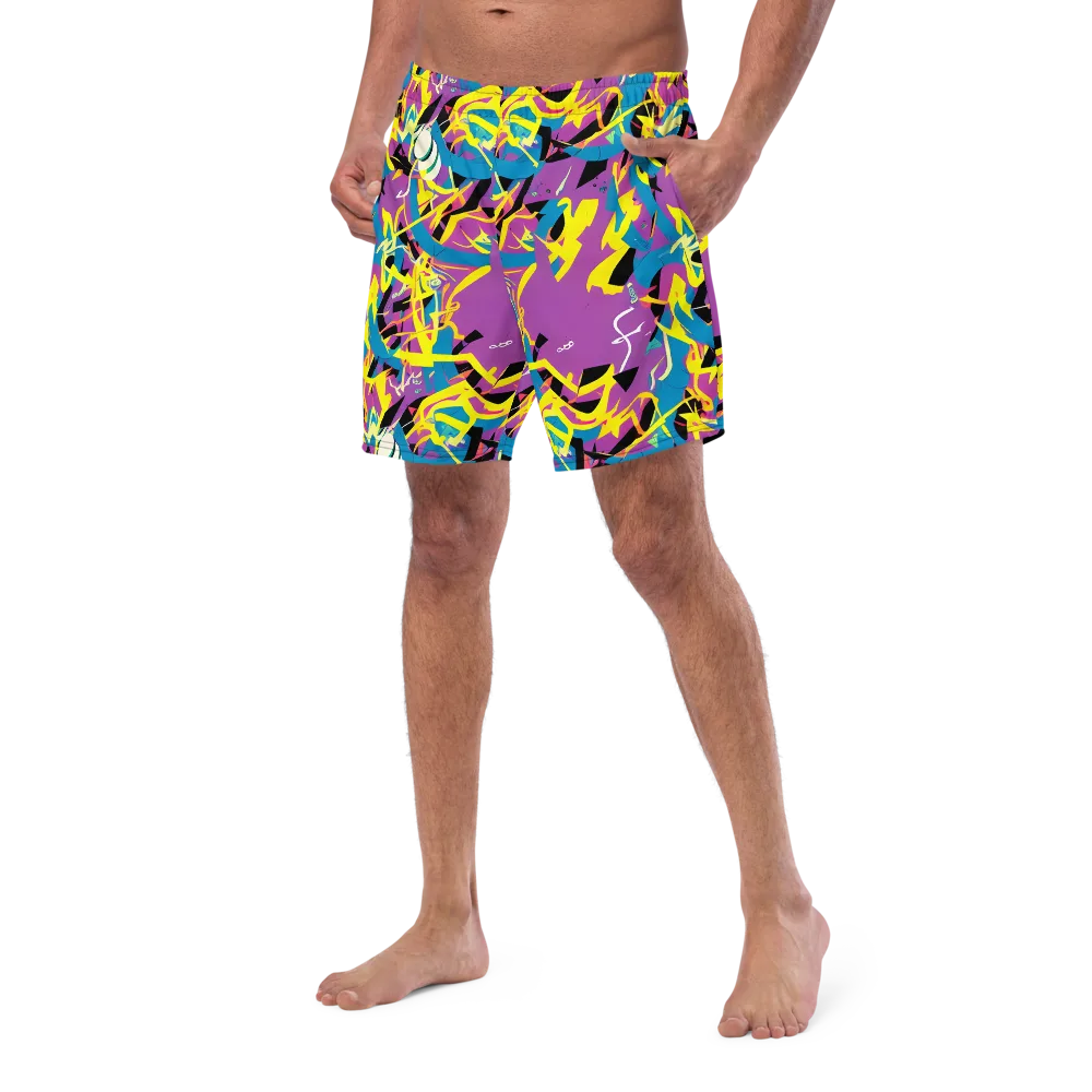 Galactic Sprawl on Swim Trunks — Left Front