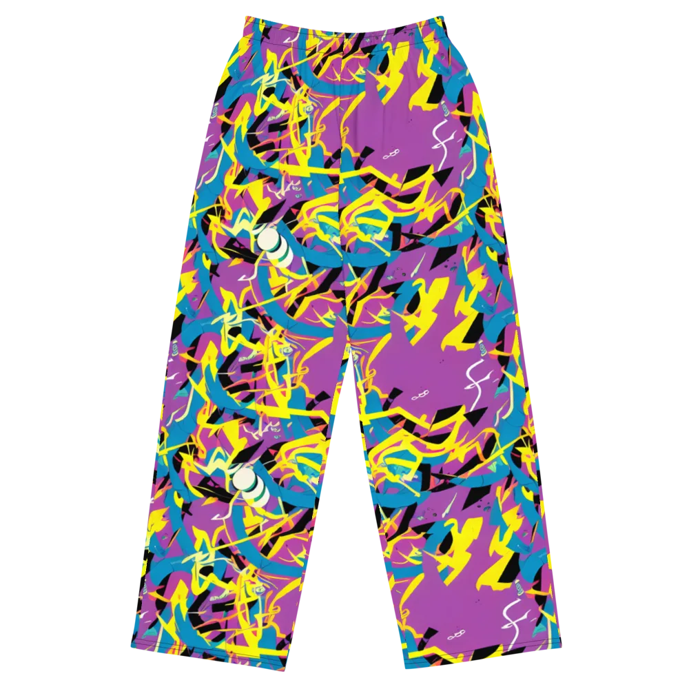 Galactic Sprawl on Wide-Leg Pants — Front