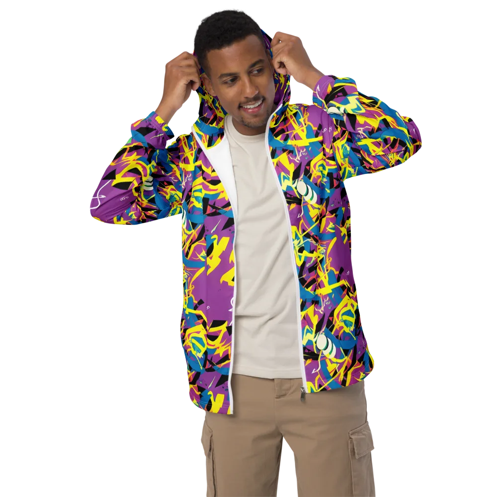 Galactic Sprawl on Men's Windbreaker — Front