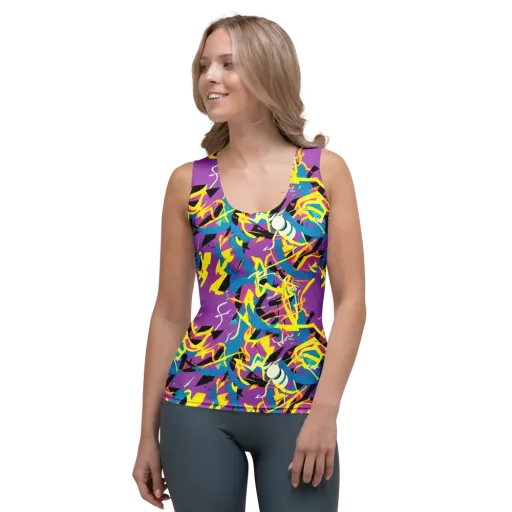 Galactic Sprawl on a Women's Tank Top
