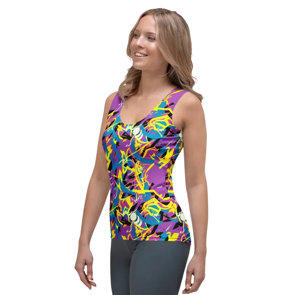 Galactic Sprawl on Women's Tank Top — Left Front