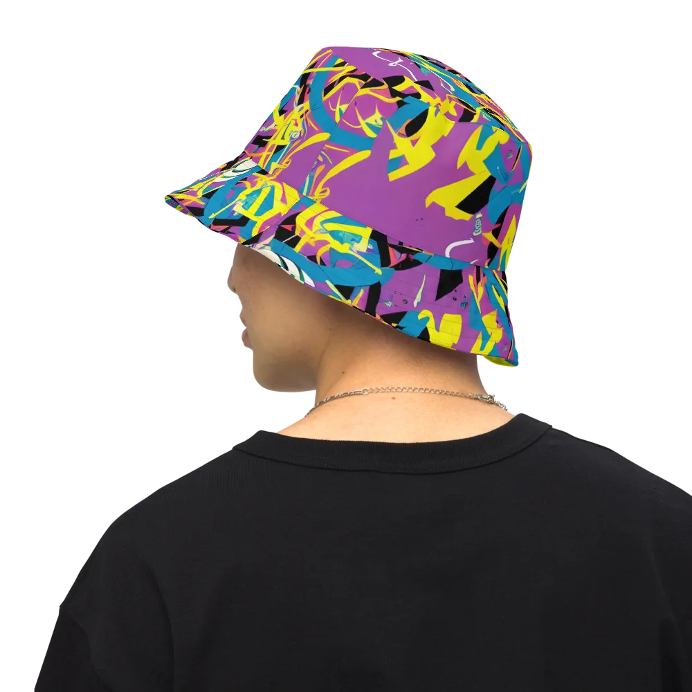 Galactic Sprawl on Reversible Bucket Hat — Back Inside