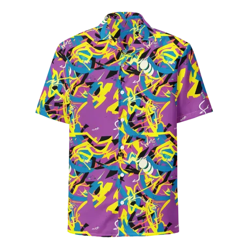 Galactic Sprawl on a Button Shirt