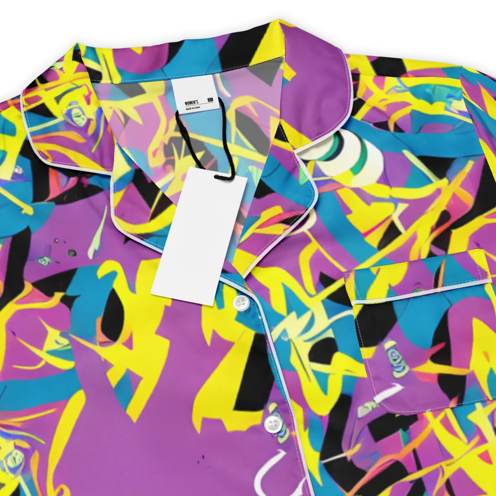 Galactic Sprawl on Women's Short Sleeve Pajama Top — Product details