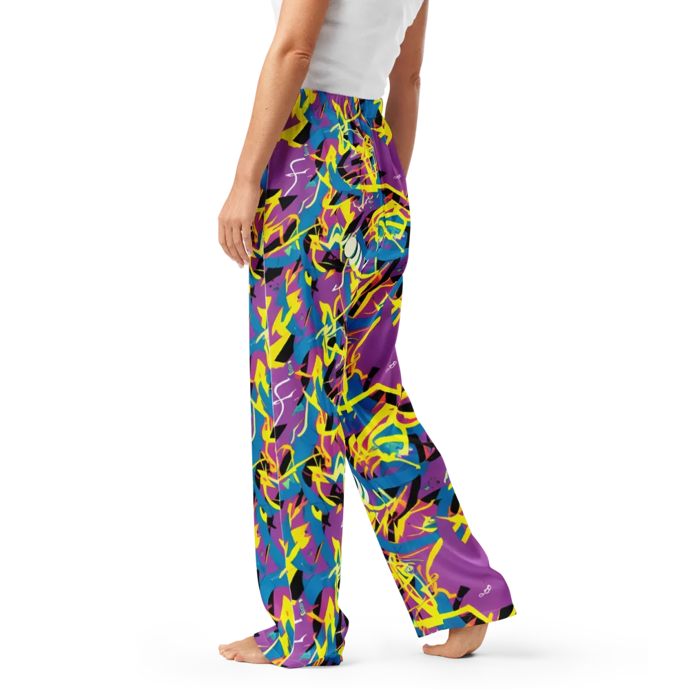 Galactic Sprawl on Women's Pajama Pants — Left