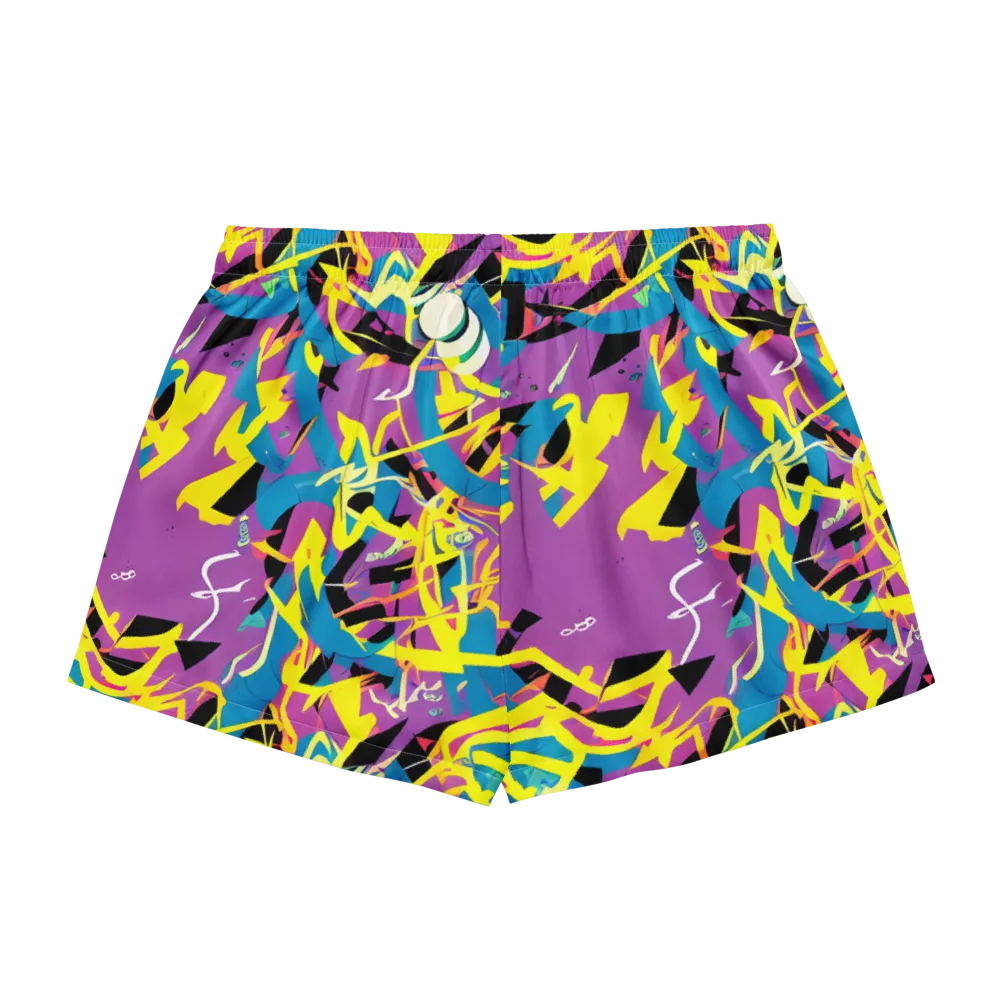 Galactic Sprawl on Women's Pajama Shorts — Back