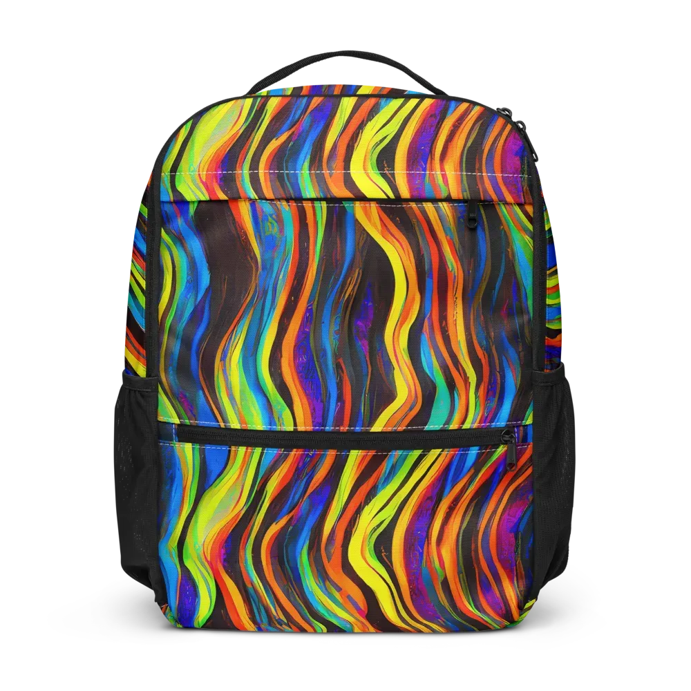 Celestial Waves on Utility Backpack — Front
