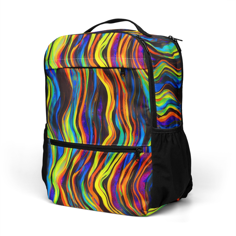 Celestial Waves on Utility Backpack — Left Front