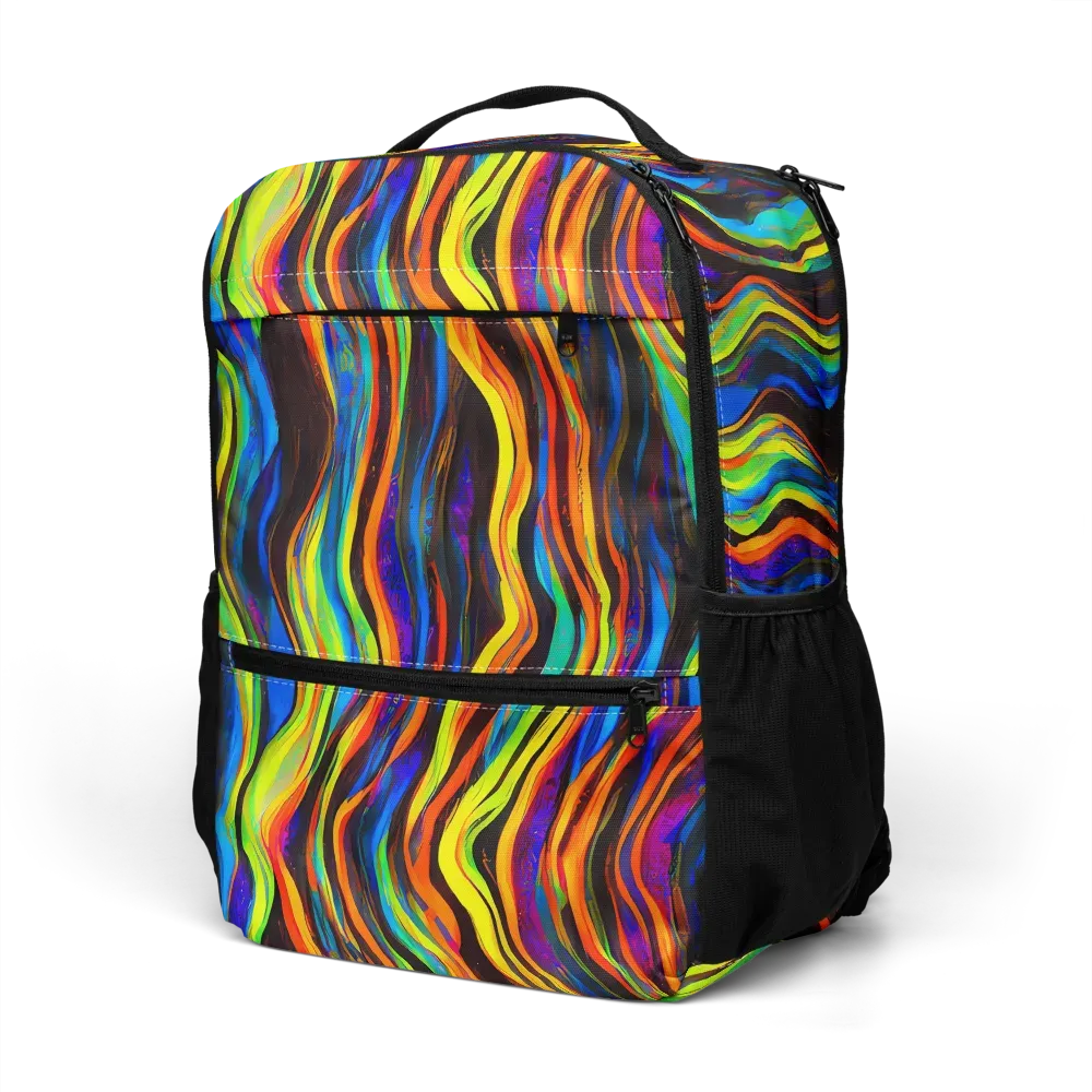 Celestial Waves on Utility Backpack — Left Front