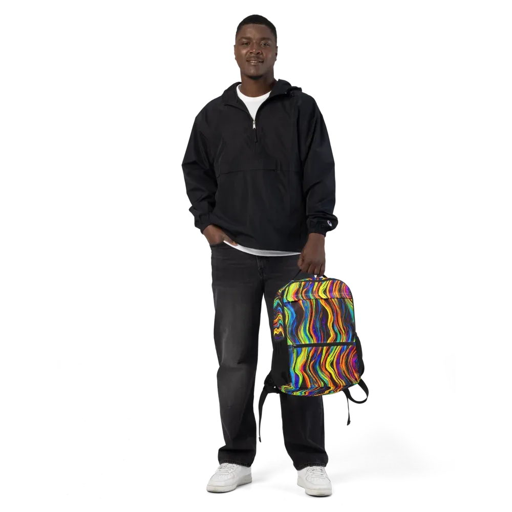 Celestial Waves on Utility Backpack — Front