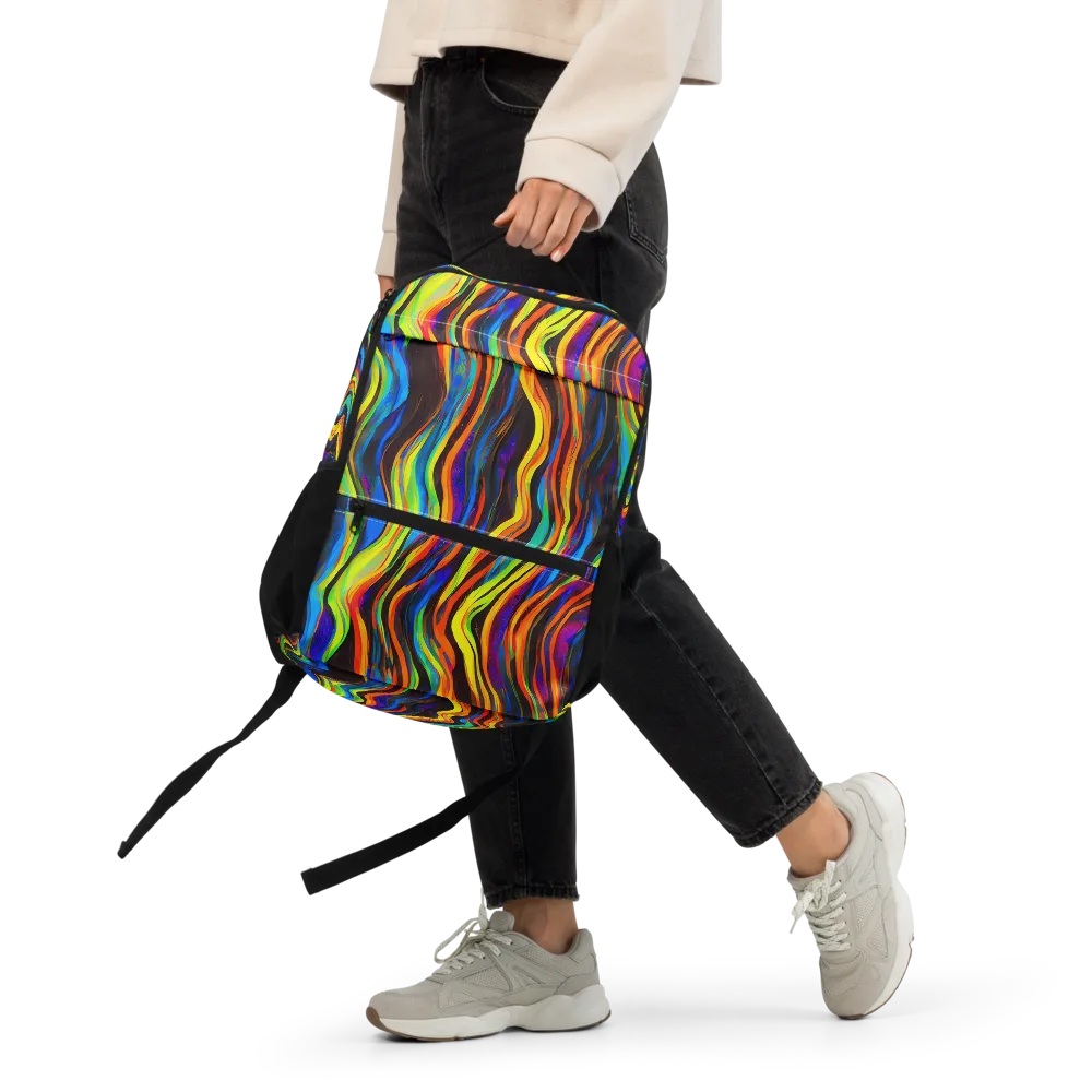 Celestial Waves on Utility Backpack — Front