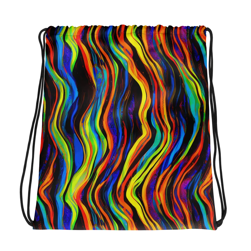 Celestial Waves on Drawstring Bag — Photo