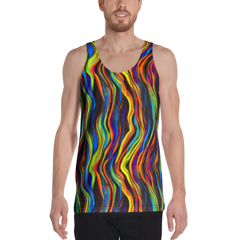 Celestial Waves on Men's Tank Top — Front