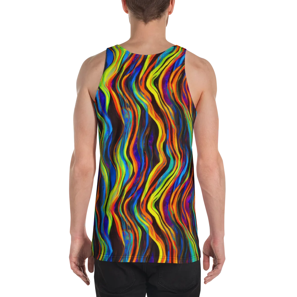 Celestial Waves on Men's Tank Top — Back