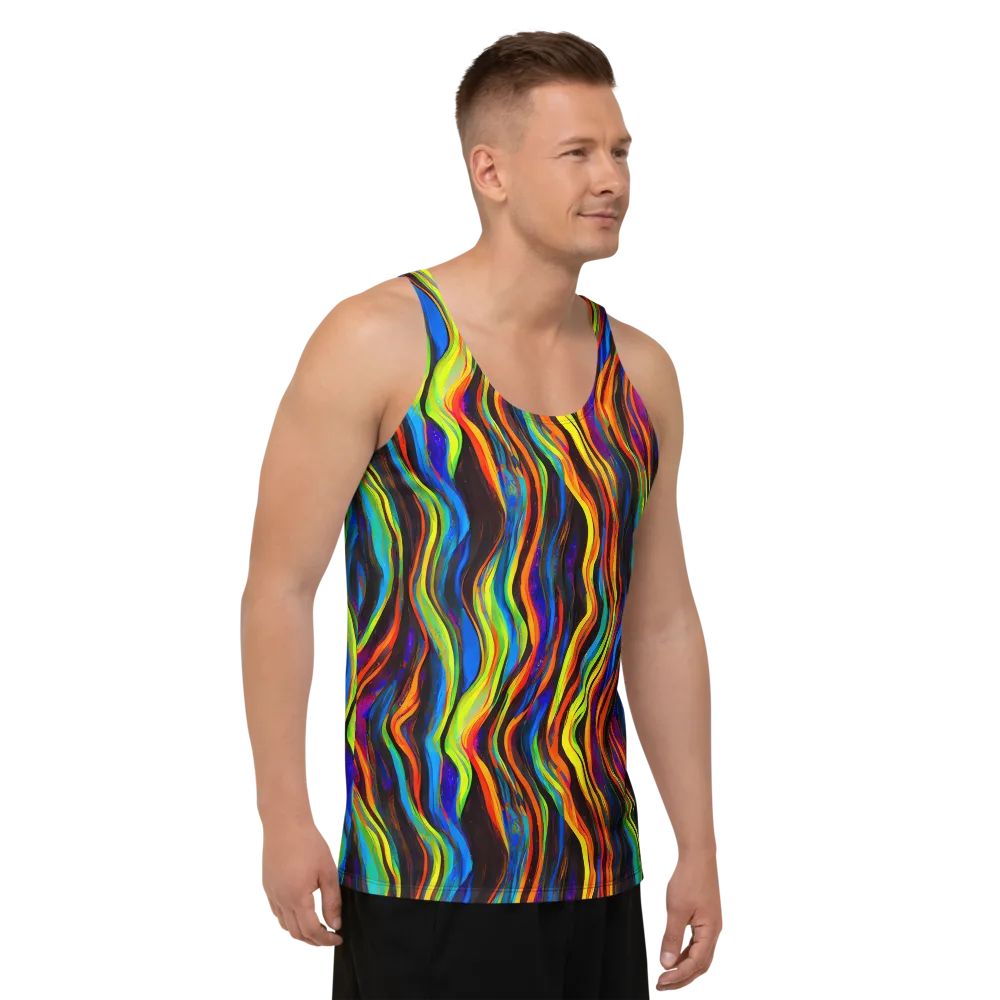 Celestial Waves on Men's Tank Top — Right Front