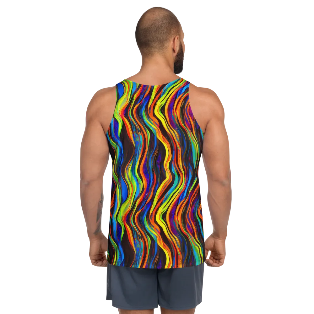 Celestial Waves on Men's Tank Top — Back