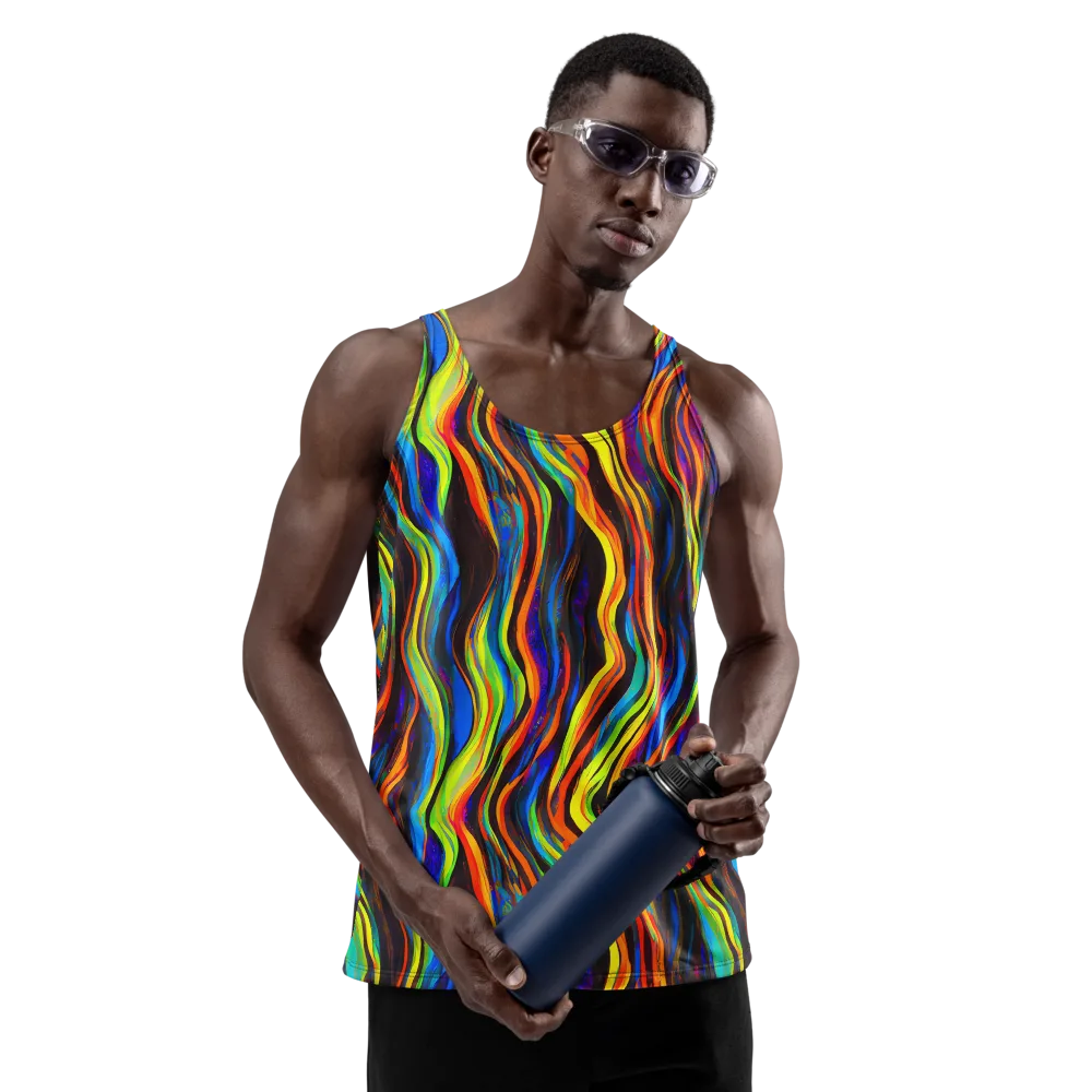 Celestial Waves on Men's Tank Top — Front
