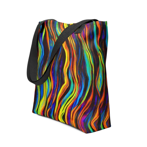 Celestial Waves on a Tote Bag