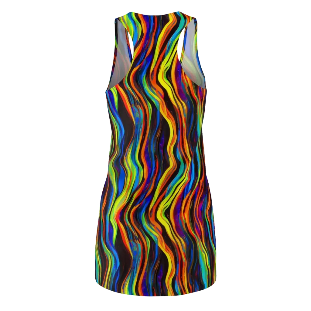 Celestial Waves on Racerback Dress — Back
