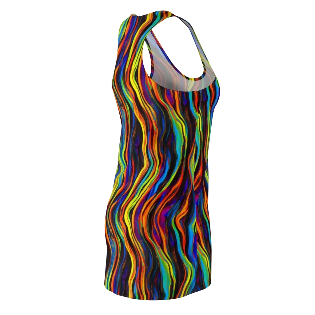 Celestial Waves on Racerback Dress — Back Side