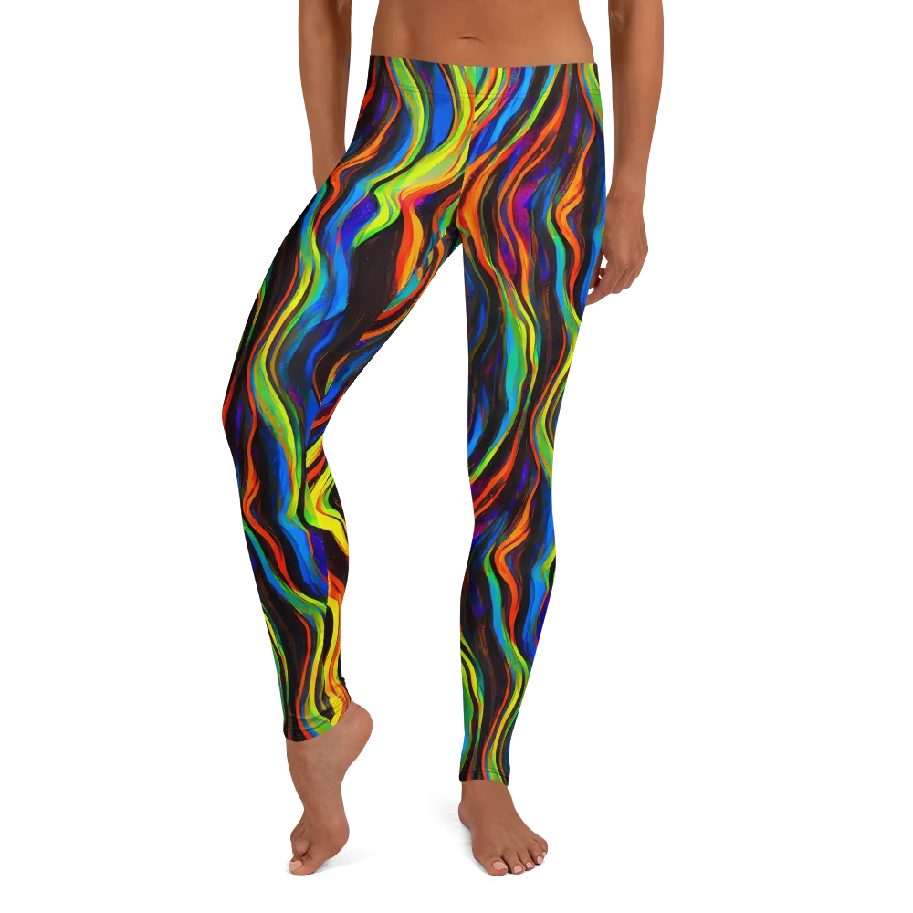 Celestial Waves on Leggings — Front