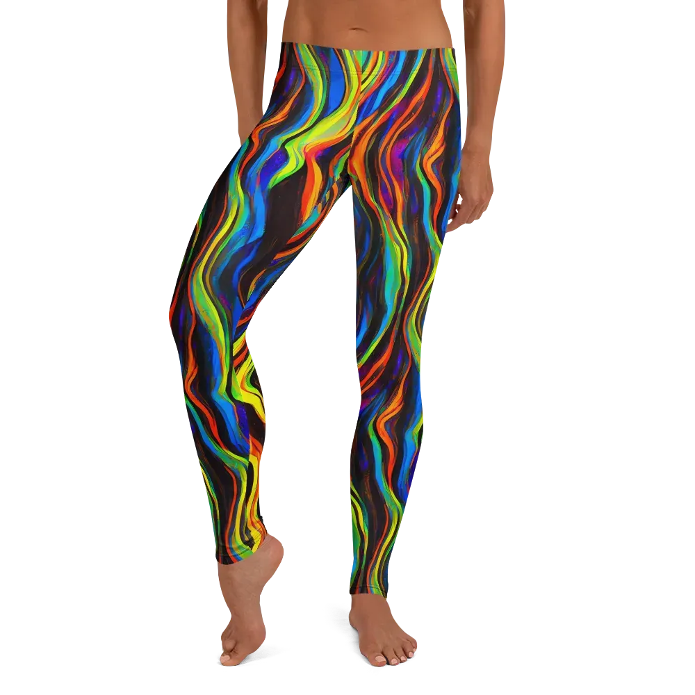 Celestial Waves on Leggings — Front
