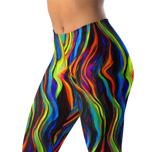 Celestial Waves on a Leggings