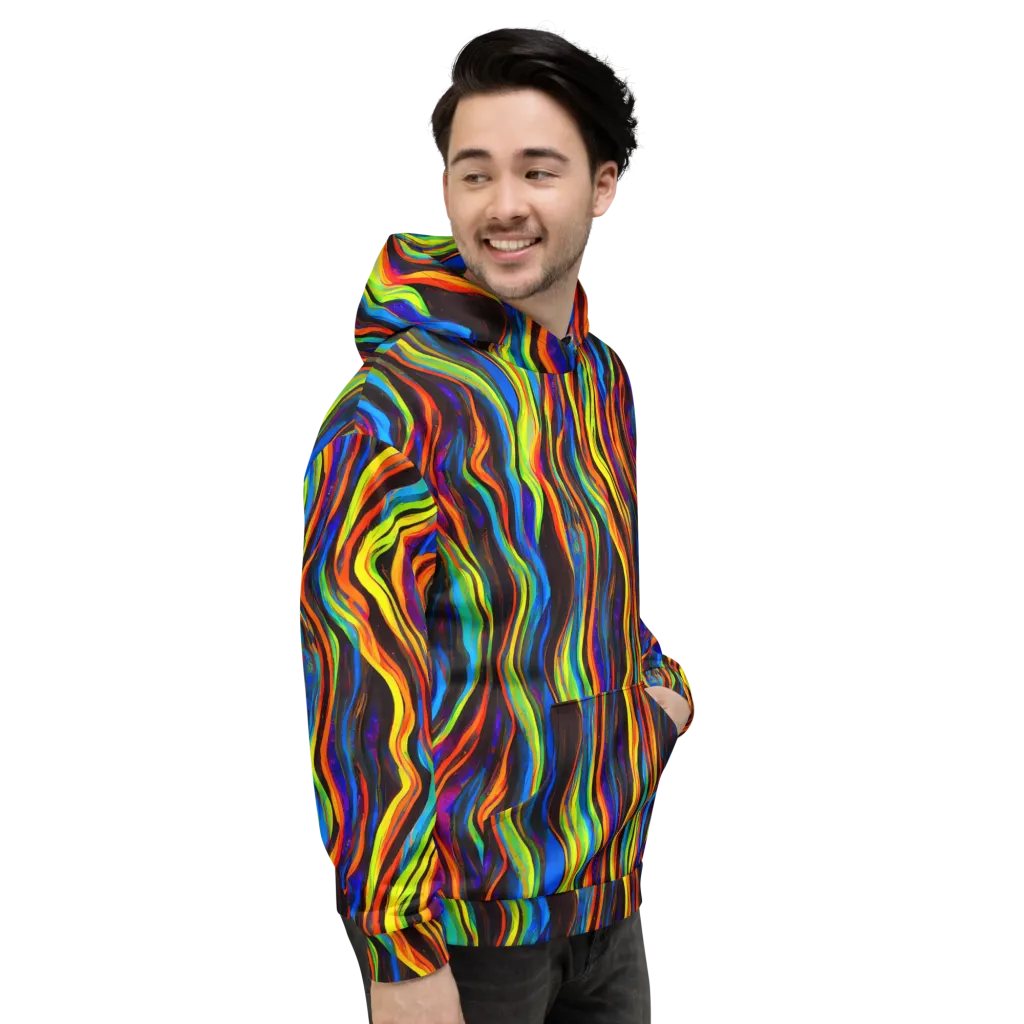 Celestial Waves on Hoodie — Right